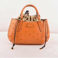 Fendi B Fab Orange Ferrari Ledertasche mit Perforation, mittelgroß, Henkeltasche Fendi B Fab Orange Ferrari Ledertasche mit Perforation, mittelgroß, Henkeltasche