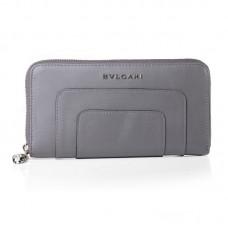 Bvlgari Serpenti Original Leder-Geldbörse mit Reißverschluss, Khaki, 201301 Bvlgari Serpenti Original Leder-Geldbörse mit Reißverschluss, Khaki, 201301