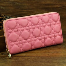 Lady Dior Escapade Geldbörse aus Lammleder, Modell D0082, Rosa
