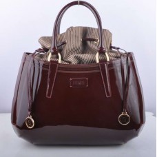 Fendi B Fab Große Henkeltasche aus dunkelrotem Lackleder Fendi B Fab Große Henkeltasche aus dunkelrotem Lackleder