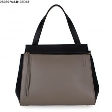 Celine EDGE Tasche aus Kalbsleder Khaki/Schwarz 26938