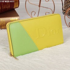Christian Dior Mehrfarbige Geldbörse mit Reißverschluss in Gelb/Limette 118 Christian Dior Mehrfarbige Geldbörse mit Reißverschluss in Gelb/Limette 118