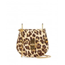 Chloe Drew Mini-Schultertasche Leopard