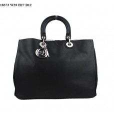 Dior Diorissimo Jumbo Tasche Schwarzes Nappaleder (Silberne Beschläge) 18373 Dior Diorissimo Jumbo Tasche Schwarzes Nappaleder (Silberne Beschläge) 18373