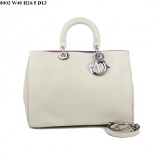 Dior Diorissimo Jumbo Tasche, beiges Nappaleder (silberne Beschläge), Modell 8002 Dior Diorissimo Jumbo Tasche, beiges Nappaleder (silberne Beschläge), Modell 8002
