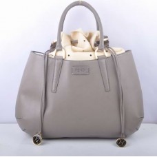 Fendi B Fab Große Henkeltasche aus grauem Hirschleder Fendi B Fab Große Henkeltasche aus grauem Hirschleder