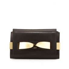 Chloe Elle Medium Chain Clutch Bag Schwarz Chloe Elle Medium Chain Clutch Bag Schwarz