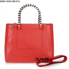 Bvlgari Neue Serpenti Ferrari Handtasche aus Leder, Wassermelonenrot, 80381
