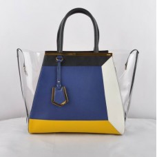 Fendi 2Jours blaue transparente PVC-Tasche Fendi 2Jours blaue transparente PVC-Tasche