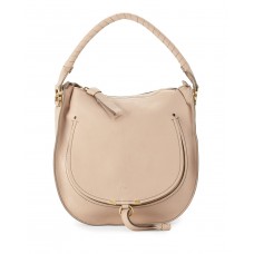 Chloe Marcie Leder-Hobo-Tasche, Nude-Beige Chloe Marcie Leder-Hobo-Tasche, Nude-Beige