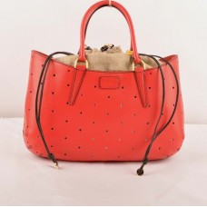 Fendi B Fab Rote Ferrari Ledertasche mit Perforation, große Henkeltasche Fendi B Fab Rote Ferrari Ledertasche mit Perforation, große Henkeltasche