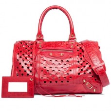 Balenciaga Maxi Twiggy M Polka Dots Rot Balenciaga Maxi Twiggy M Polka Dots Rot