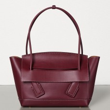 Bottega Veneta Arco 48 Bag In Bordeaux Französisches Kalbsleder