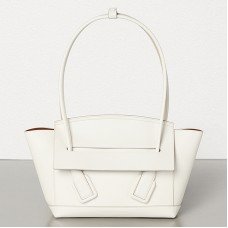 Bottega Veneta Arco 48 Bag aus weißem französischem Kalbsleder