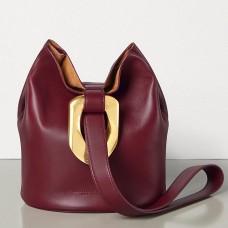 Bottega Veneta Drop Bag aus burgunderrotem Nappaleder Bottega Veneta Drop Bag aus burgunderrotem Nappaleder