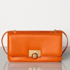 Bottega Veneta BV Klassische Tasche aus orangefarbenem französischem Kalbsleder Bottega Veneta BV Klassische Tasche aus orangefarbenem französischem Kalbsleder