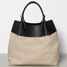 Bottega Veneta Quad Tote aus Leinen und Kalbsleder Bottega Veneta Quad Tote aus Leinen und Kalbsleder