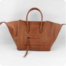 Celine Taschen aus hellbraunem Krokoleder