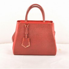 Fendi 2jours Dunkelrote Kreuzadern/Ferrari Leder Kleine Tasche