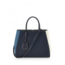 Fendi 2Jours Colorblock Leder-Tragetasche Mehrfarbig Fendi 2Jours Colorblock Leder-Tragetasche Mehrfarbig