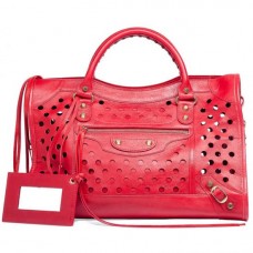 Balenciaga City Polka Dots Rot