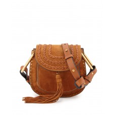 Chloe Hudson Mini-Schultertasche aus Wildleder, Karamell Chloe Hudson Mini-Schultertasche aus Wildleder, Karamell