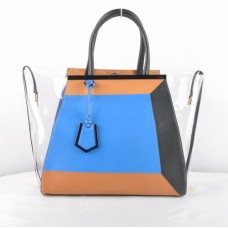 Fendi 2Jours blaue transparente PVC-Tasche Fendi 2Jours blaue transparente PVC-Tasche
