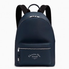 Dior Rider Rucksack aus marineblauem Kalbsleder