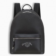 Dior Rider Rucksack aus schwarzem Kalbsleder