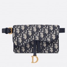 Dior Blue Oblique Satteltasche Dior Blue Oblique Satteltasche