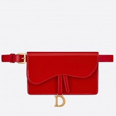 Dior Satteltasche aus rotem Lackleder Dior Satteltasche aus rotem Lackleder