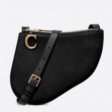 Dior Saddle Trio Pouch mit Riemen aus schwarzem Kalbsleder Dior Saddle Trio Pouch mit Riemen aus schwarzem Kalbsleder