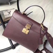 Dior DiorAddict Tote Bag aus bordeauxrotem Kalbsleder Dior DiorAddict Tote Bag aus bordeauxrotem Kalbsleder