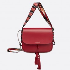 Dior Diorodeo Klappentasche aus rotem Kalbsleder Dior Diorodeo Klappentasche aus rotem Kalbsleder