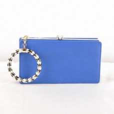 Bvlgari Serpenti Original Pochette mit Lederrahmen, Blau 82121 Bvlgari Serpenti Original Pochette mit Lederrahmen, Blau 82121