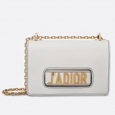 Dior Weiße J'Adior Kalbsleder-Klapptasche Dior Weiße J'Adior Kalbsleder-Klapptasche