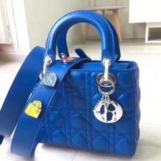 Dior My Lady Dior Tasche aus blauem Lammleder Dior My Lady Dior Tasche aus blauem Lammleder