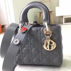 Dior My Lady Dior Tasche aus grauem Lammleder Dior My Lady Dior Tasche aus grauem Lammleder