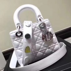 Dior My Lady Dior Tasche aus weißem Lammleder Dior My Lady Dior Tasche aus weißem Lammleder