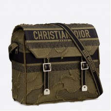 Dior Diorcamp Messenger Bag aus grünem Camouflage-Canvas Dior Diorcamp Messenger Bag aus grünem Camouflage-Canvas