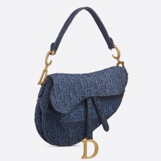 Dior Saddle Bag in Denimblau, Dior Oblique Canvas Dior Saddle Bag in Denimblau, Dior Oblique Canvas