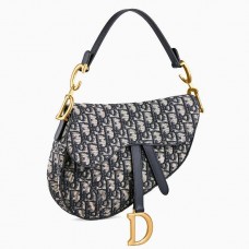 Dior Saddle Bag aus blauem Oblique Jacquard Canvas Dior Saddle Bag aus blauem Oblique Jacquard Canvas