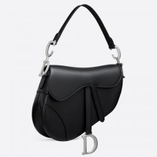 Dior Satteltasche aus schwarzem, weichem Kalbsleder Dior Satteltasche aus schwarzem, weichem Kalbsleder