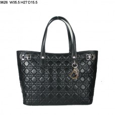 Dior Panarea Große Schultertasche Schwarzes Lammleder (Goldene Beschläge) 9626