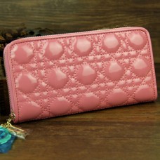 Dior Geldbörse aus Lackleder, lang, 030 Rosa