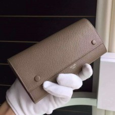 Celine Multifunktions-Geldbörse aus brünettem Epsom-Leder