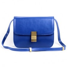 Celine Clasp Classic Box Medium Bag Blau
