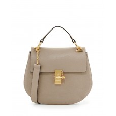 Chloe Drew Medium Chain Shoulder Bag Grau