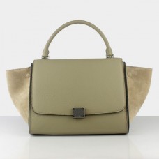 Celine Große Trapeze Beige Wildledertasche Celine Große Trapeze Beige Wildledertasche