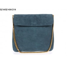Celine Gourmette Schultertasche aus Wildleder, Grün, S2 Celine Gourmette Schultertasche aus Wildleder, Grün, S2
